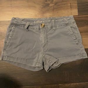 American Eagle “Shortie” Chino Shorts Dark Gray 0